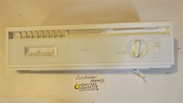 KENMORE Dishwasher WD34X1204 WD21X0778 WD21X0516 escutcheon part KENMORE Dishwasher WD34X1204 WD21X0778 WD21X0516 escutcheon part